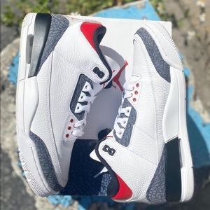 Jordan 3 se fire red denim size 10 $220